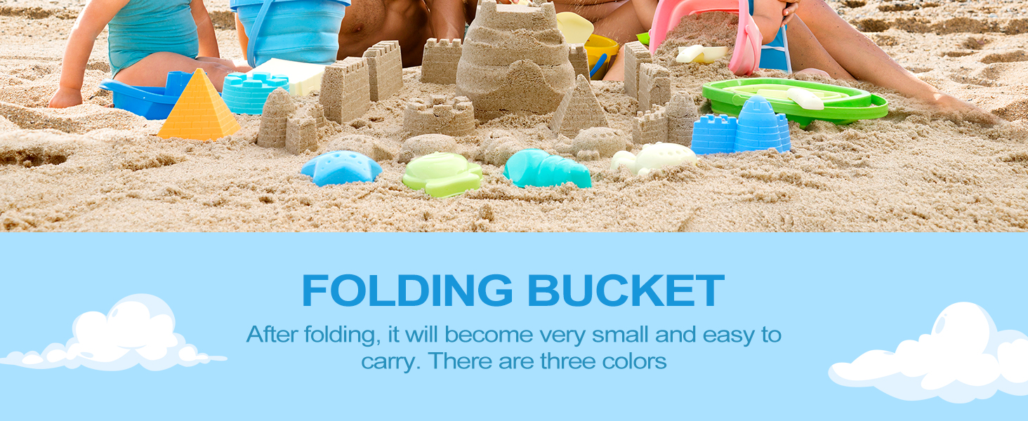 Collapsible Sand Bucket Set