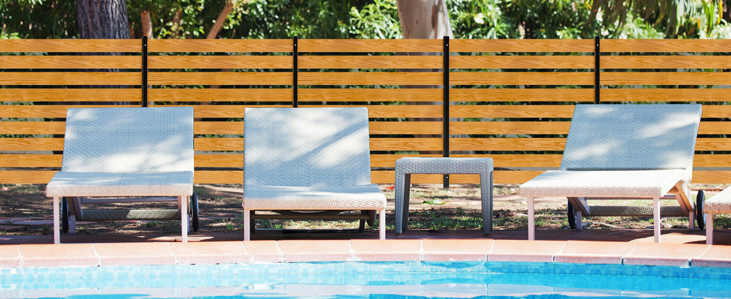 Barbella AC Fence for Outside Unit, Outdoor Privacy Fence