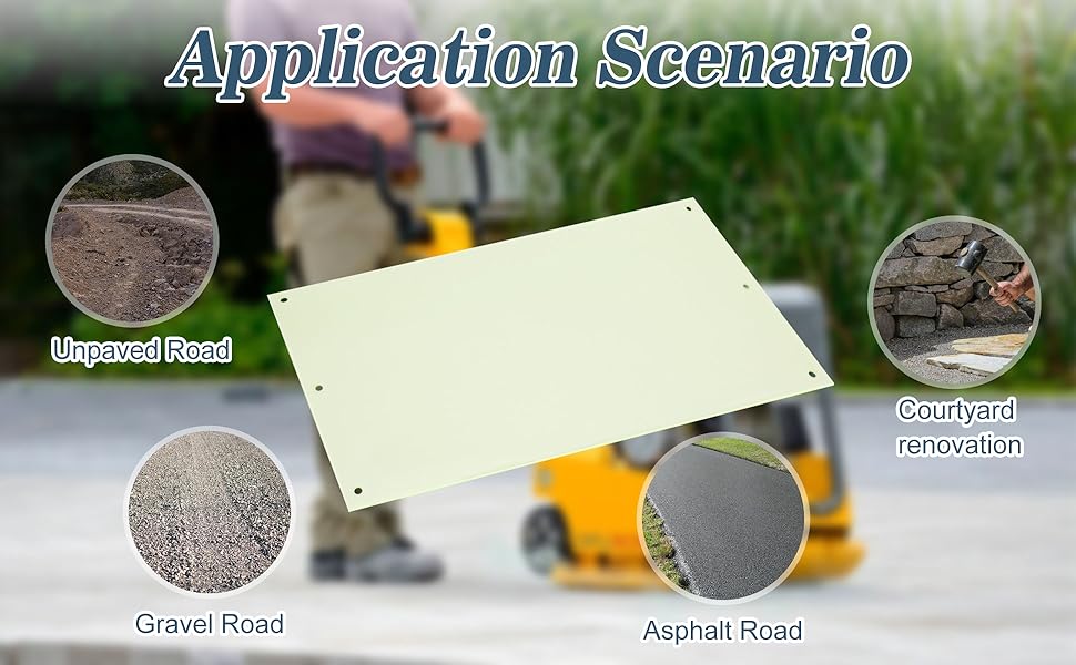 56035047 Compactor Pad, Construction Zone Plate Compactor