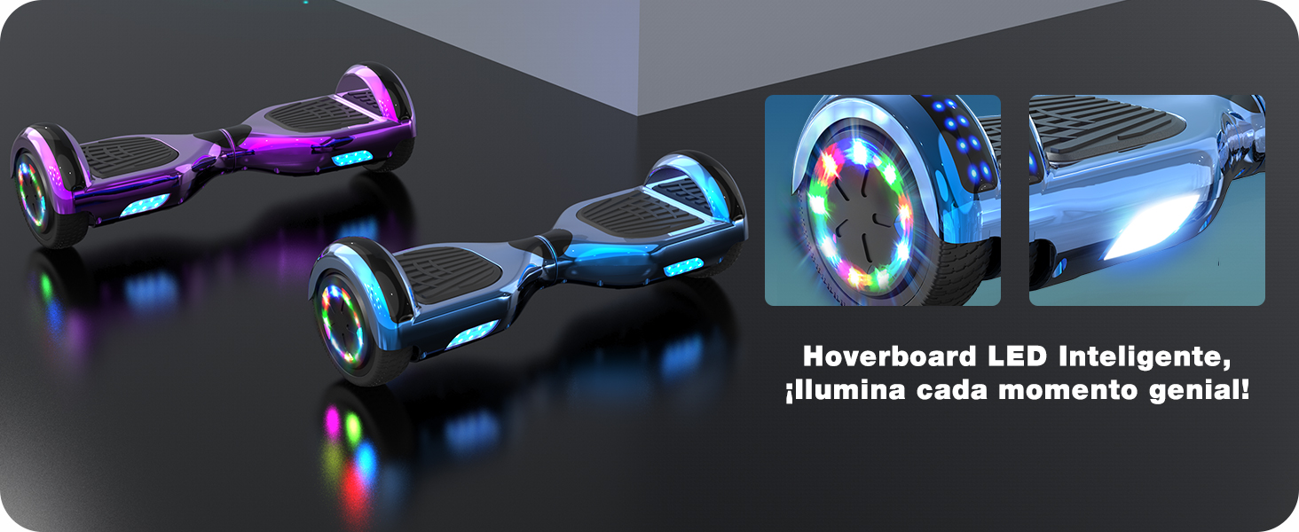 Vistas de cerca del dispositivo iluminado por LED con elementos azules brillantes sobre un fondo oscuro