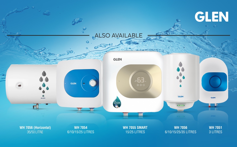  Glen Water Heater Rating, 35 Litre 2000W 8 Bar Pressure 