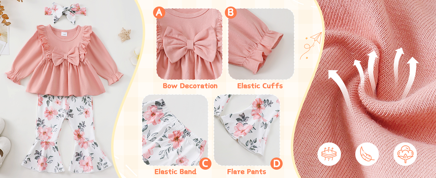 Toddler Girl Clothes 1 Year Old Girl Outfits Little Girls Fall Outfit 18-24 Months Girl Clothes