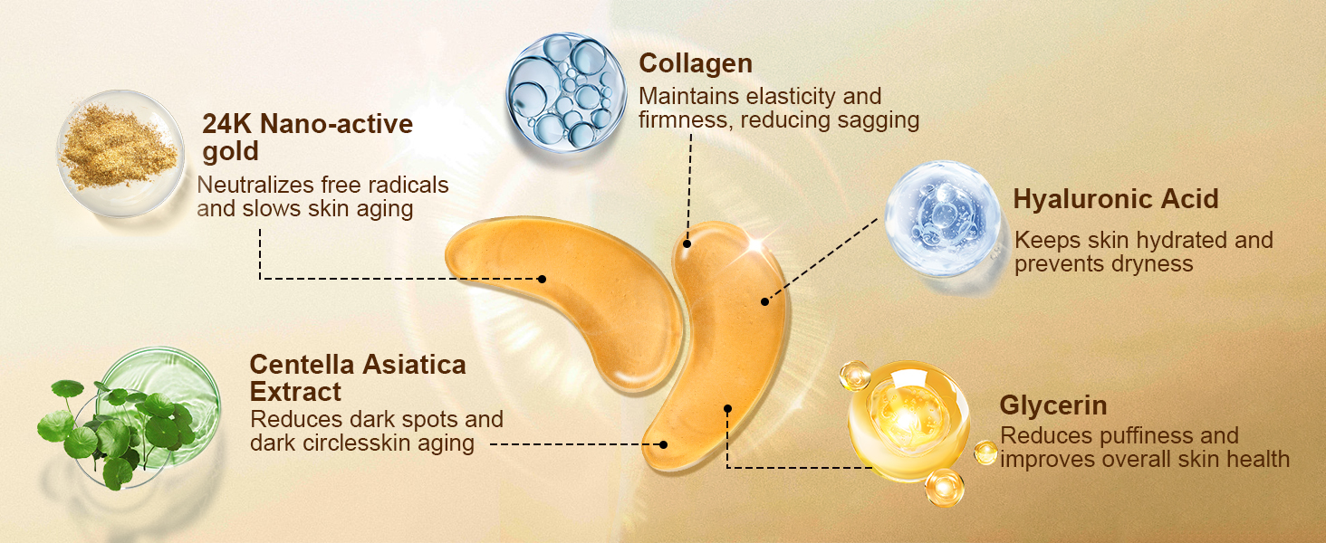 CHMI 30 Pairs Lip Masks &amp; Eye Masks