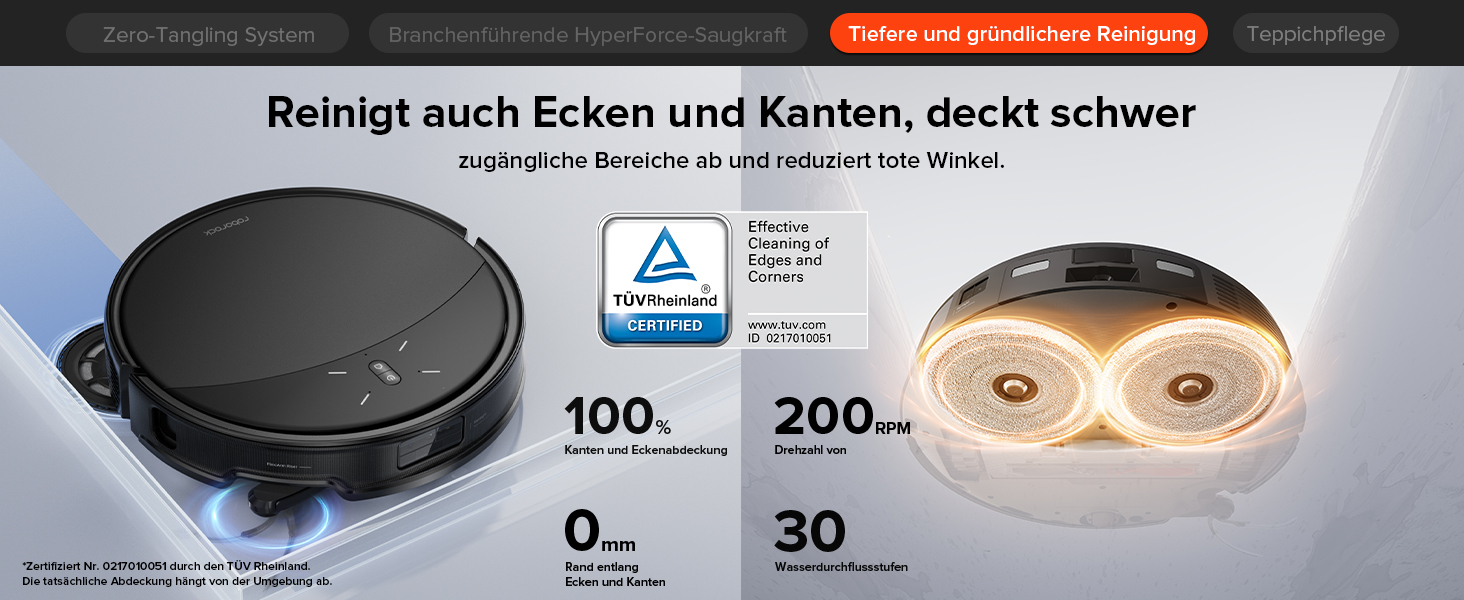 Tiefere und gründlichere Reinigung