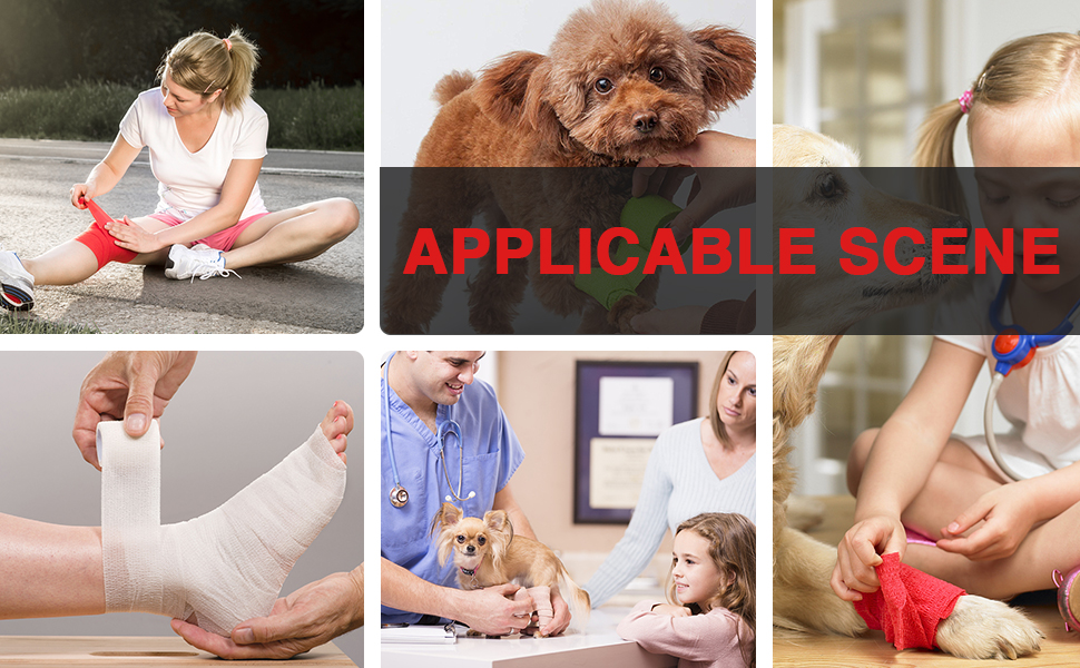  Usage scenarios of self-adhesive bandages