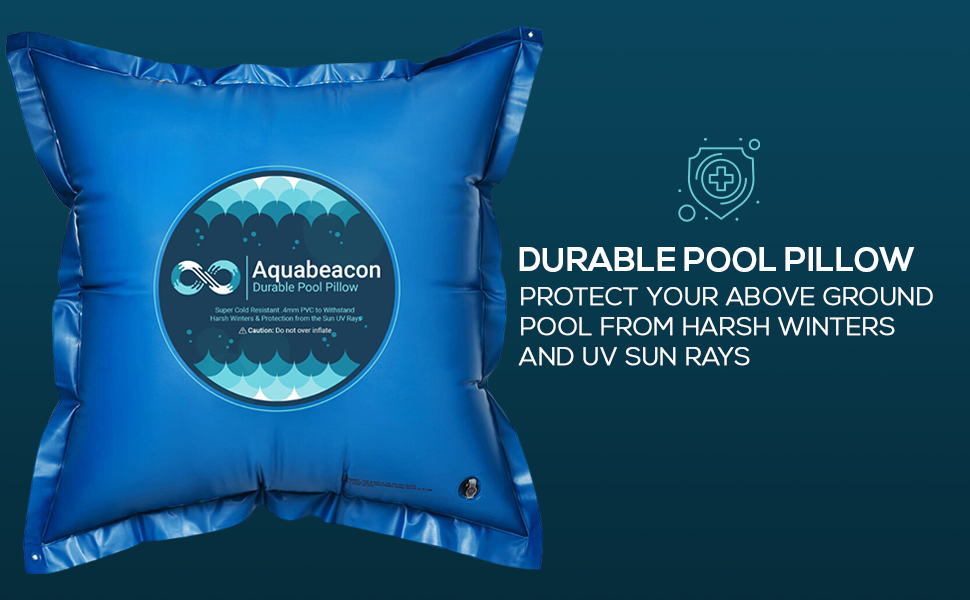 Aquabeacon Premium 2Pack 4' X 4' ft Pool Pillows 4' x 8