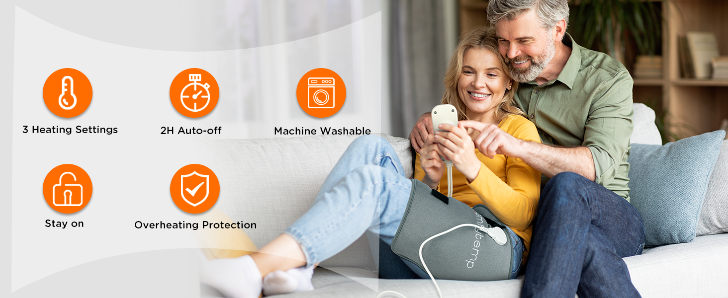 Comfytemp Hip Heating Pad for Sciatica & Hip Pain Relief