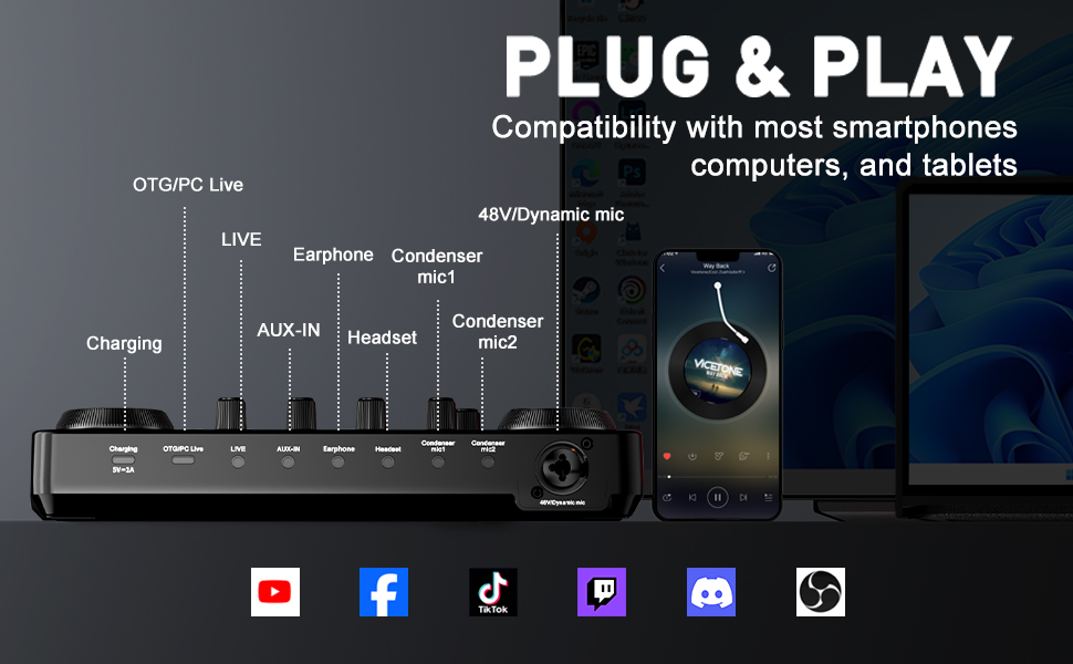 Compatibility with most smart phones,computers, and tablets
