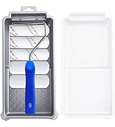 Mister Rui Paint Roller Kit, 4 Inch Small Paint Roller, High Density Foam Roller Covers, Microfib...