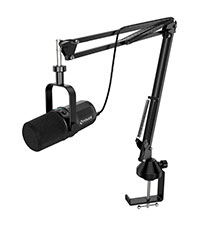 FDUCE SL40+ Dynamic USB/XLR Podcast Microphone with Boom Arm