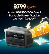 Amazon.com : Anker SOLIX C300 DC Power Bank Station, Outdoor 288Wh