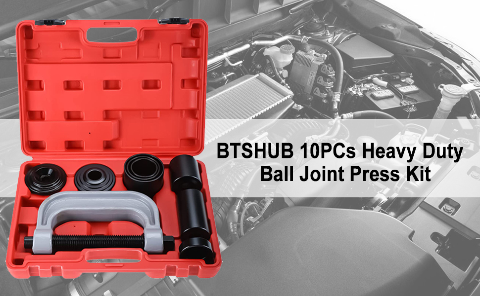 BTSHUB Heavy Duty Ball Joint Press Tool Kit, Ball Joint & U