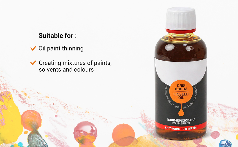 7 Artists Premium Polymerized Linseed Oil For Oil Paint 250 ml Oil