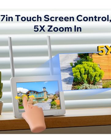 security camera outdoor with monitor