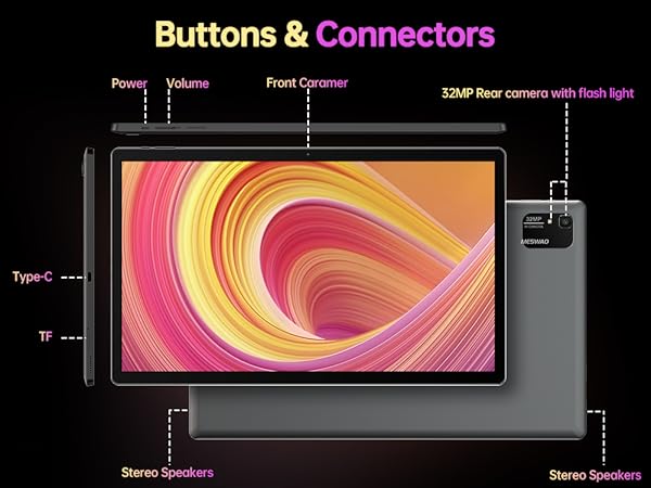 MESWAO 15.6インチ タブレット 本体 Amazon.com: MESWAO 15.6 吋Android 14 平板電腦,2025 年大型