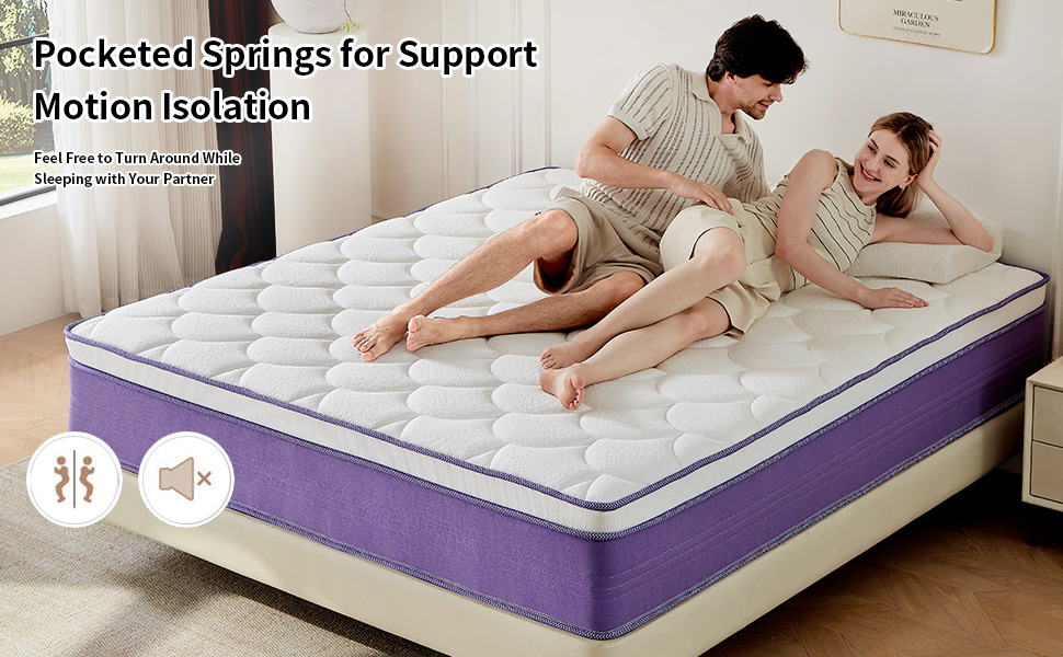 support motion isolation queen mattress
