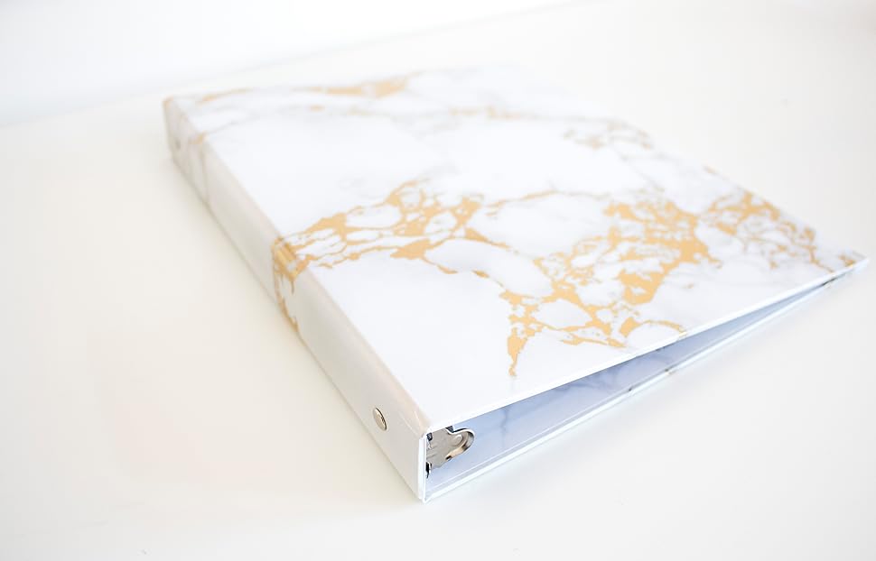 bloom daily planners 3-RING 1" FASHION BINDER, MARBLE