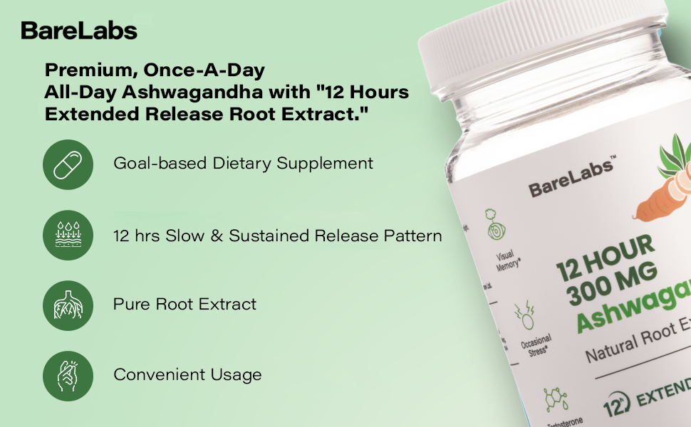 Benefits of 12 Hour 300mg Ashwagandha