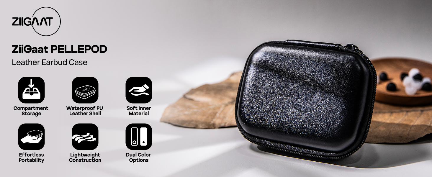 Product specification icons and images showing black protective case or sleeve with technical details and usage scenarios.