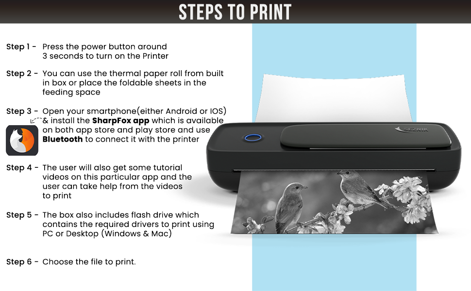 steps to print