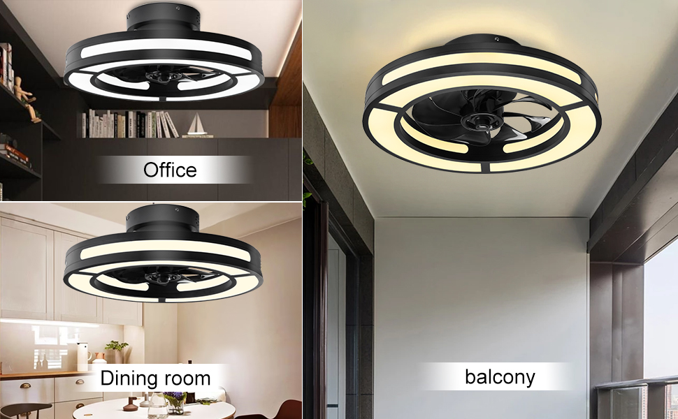 Ohniyou Ceiling Fan with Lights and Remote,19