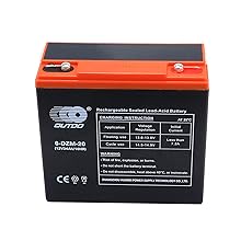 Amazon.com: JCMOTO 12V 12Ah 6-DZM-12 Rechargeable Battery