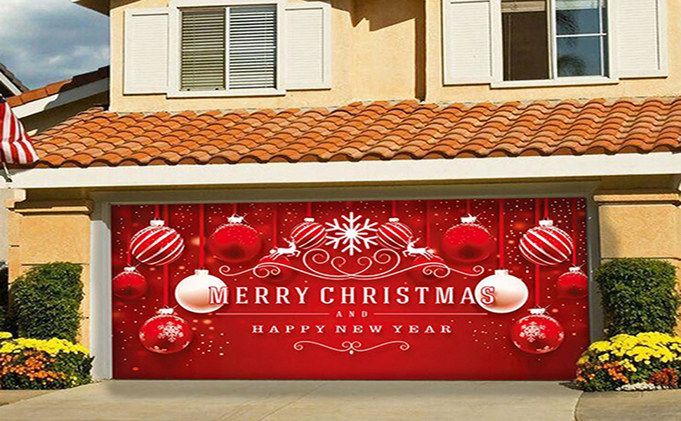 Garage Door Christmas Decorations,7 x 16 ft Christmas