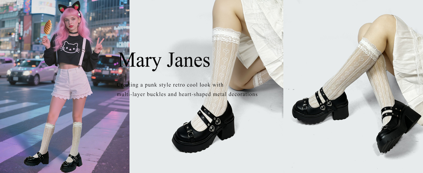 platform mary janes for women