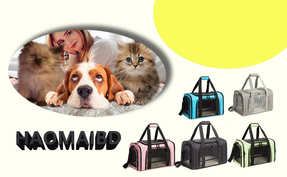 HAOMAIBD Pet Carrier, Dog Carrier Airline Approved