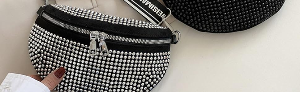 Sparkly Rhinestone Fanny Pack