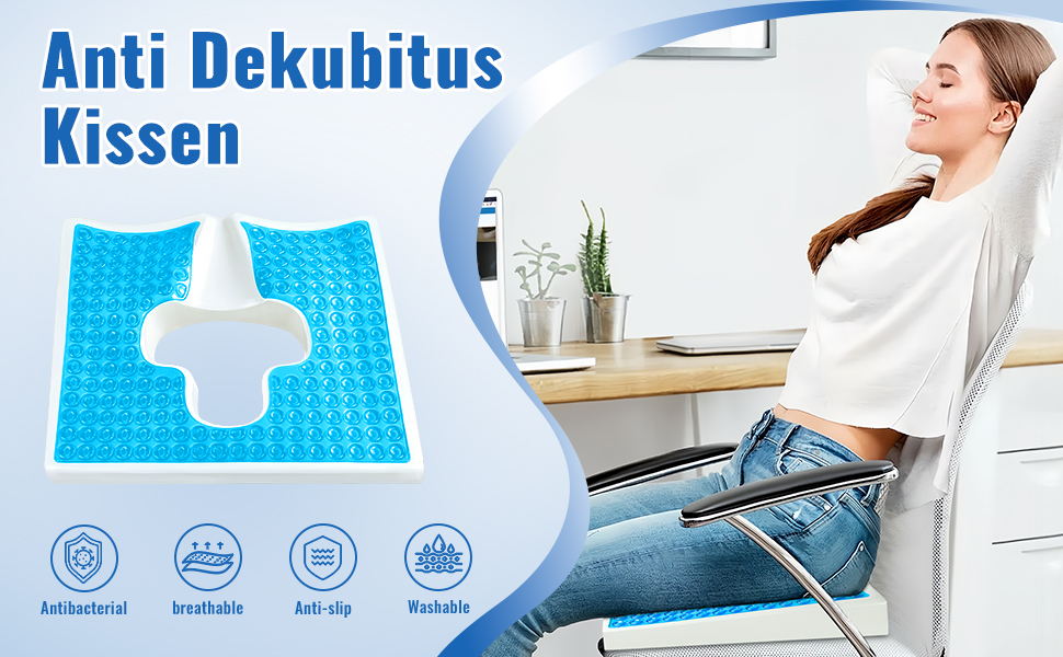 Cooling Gel Memory Foam Bed Sore Cushion for Butt | T-Shaped Pressure Relief for Wheelchair, Office & Car | Coccyx Suppo 3e0524d6 F025 4054 99e4 E5821a2cdad4. CR0,0,970,600 PT0 SX970 V1