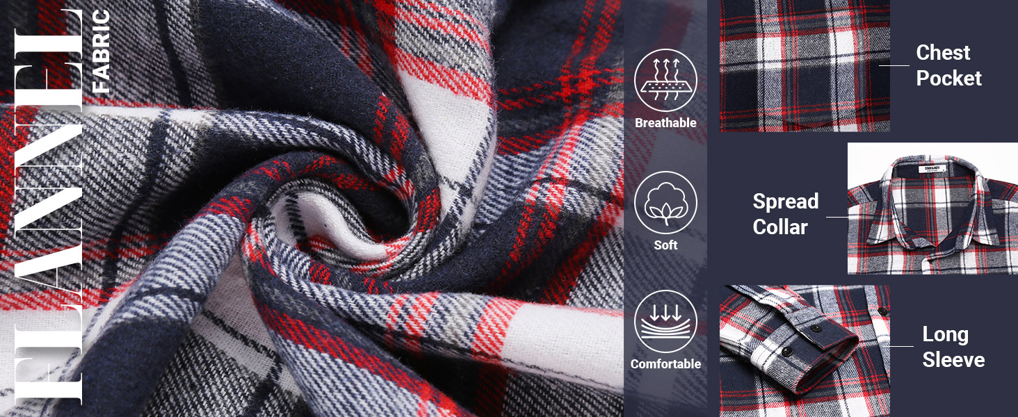 flannel shirt for men big and tall