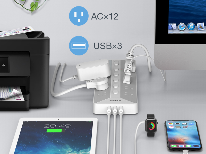 Widely Spaced AC Outlets
