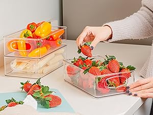 basket acrylic supplies flour sugar wedding registry must haves pull out box freezer container
