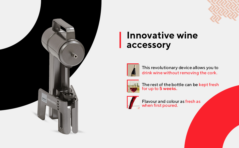SENSIOHOME Sensio Home Wine Keeper Wine Preservation System Keeps Wine