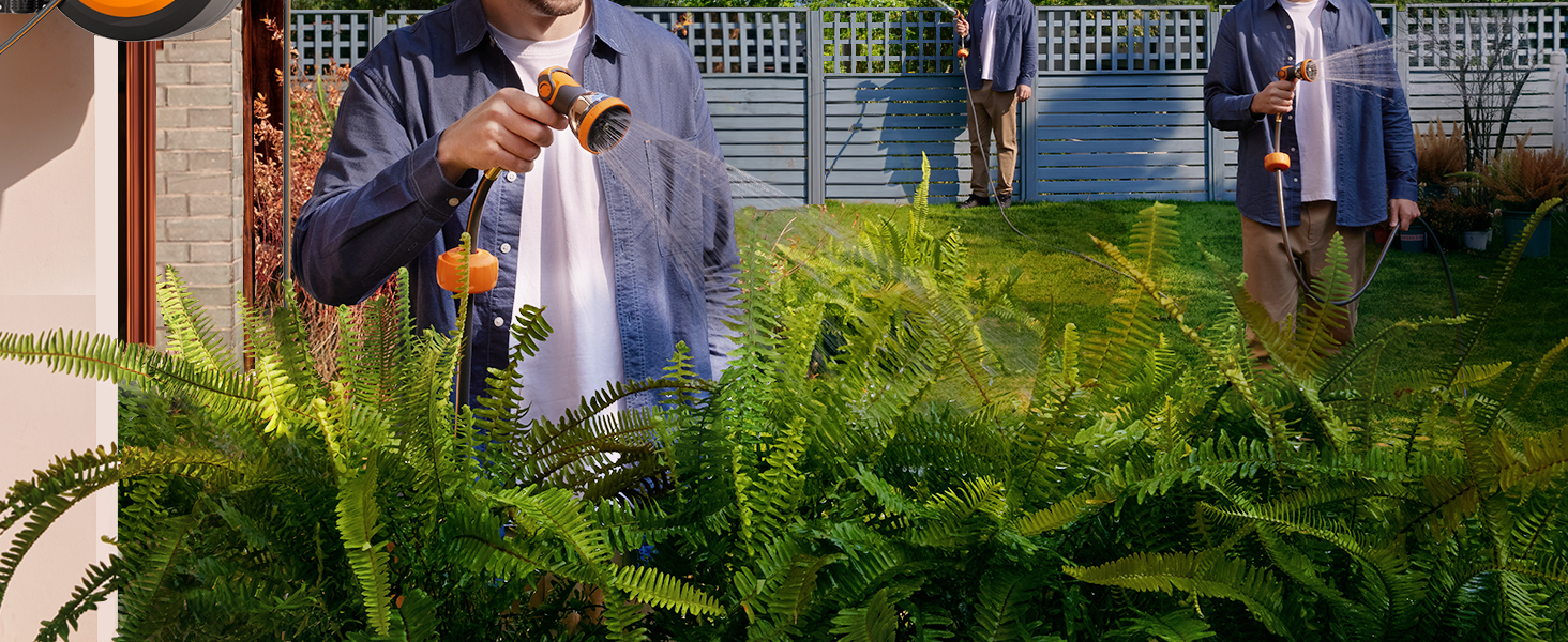 retractable garden hose reel