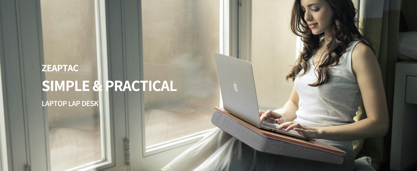 Portable Lap Laptop Desk with Pillow Cushion