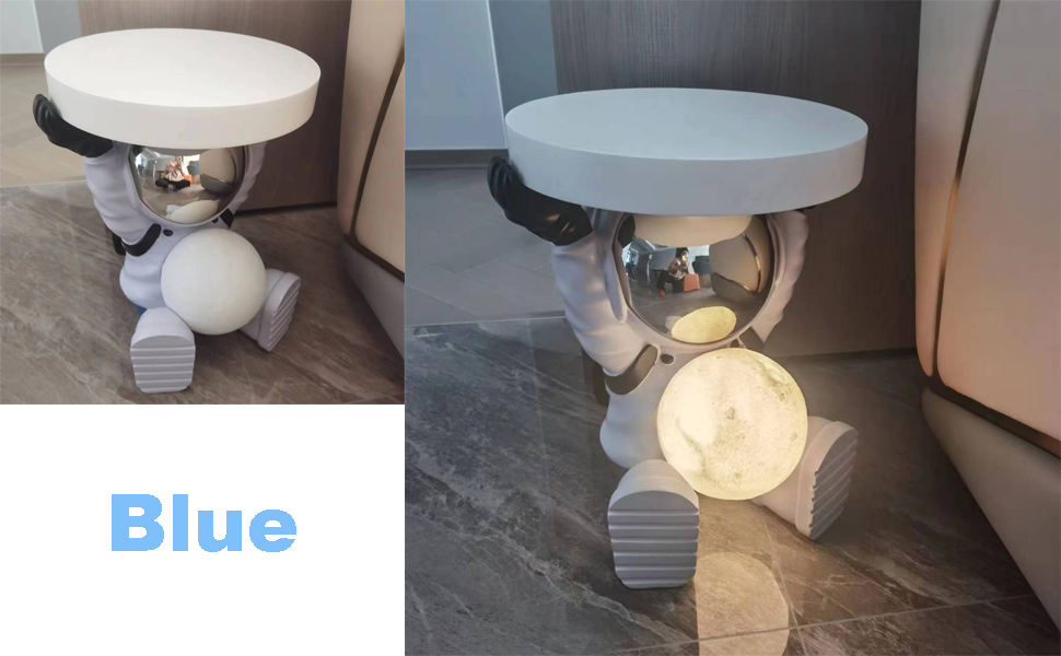 Blue Astronaut Side Table