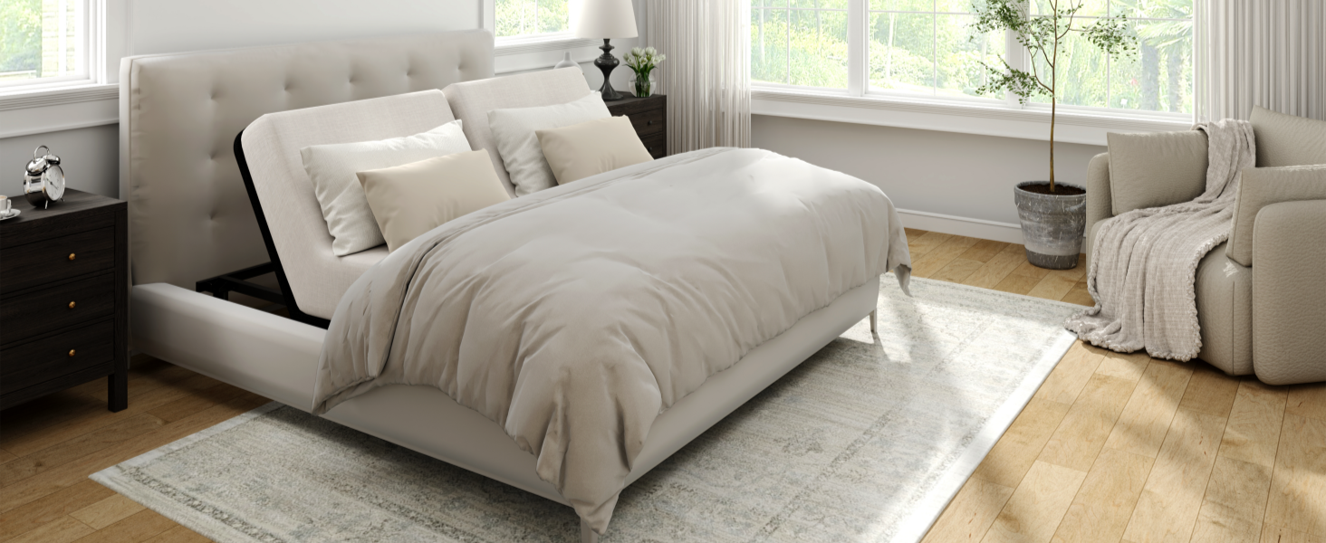 FLEXISPOT Split King Adjustable Bed Frame Base,FivePiece