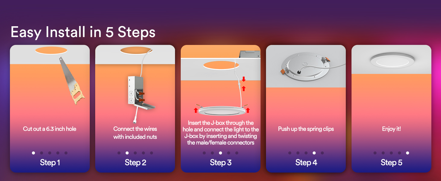 Lumary RGBAI smart recessed light