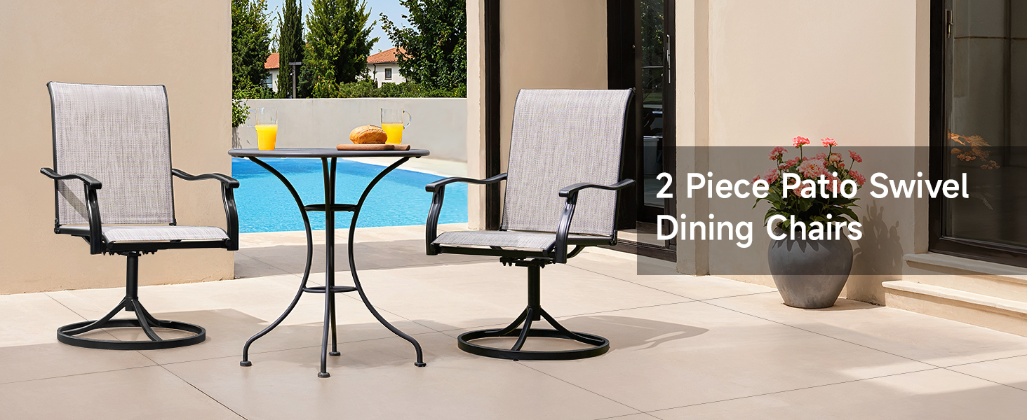 Textilene Swivel Chairs