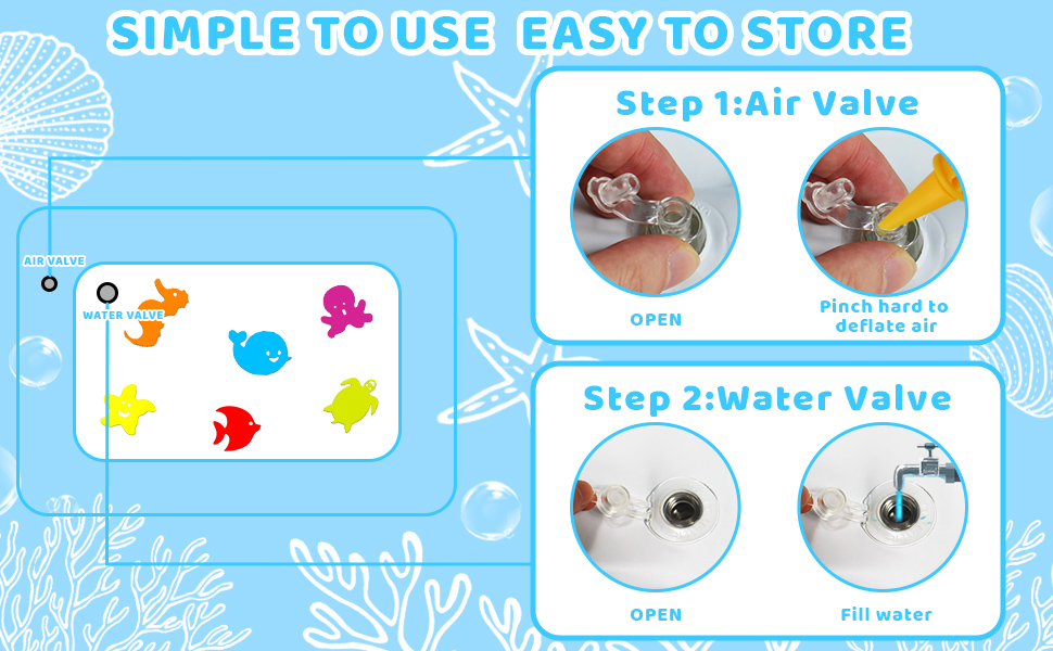 Tummy time mat water mat