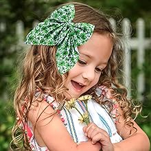 St. Patrick hair bows