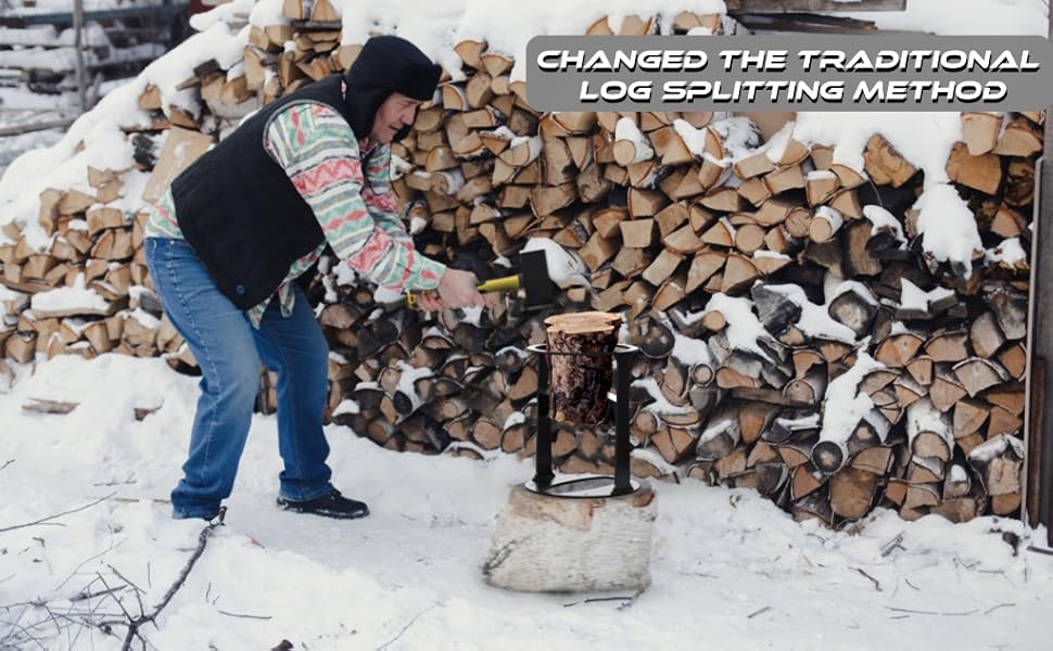 MANIOSHIYA Firewood Kindling Splitter 【XL】 with Enlarged