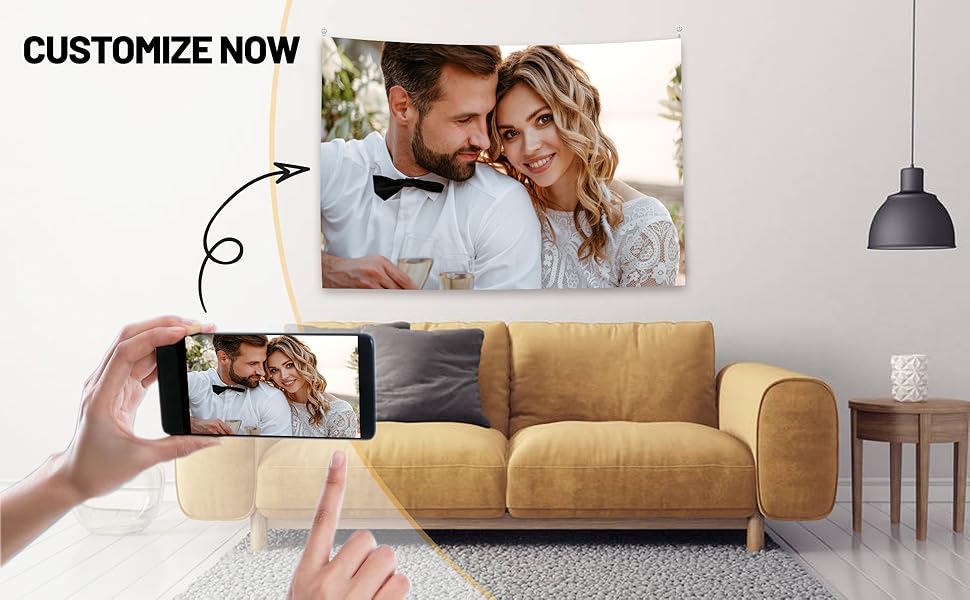 Custom Tapestry Wall Hanging for Bedroom Customize Funny Tapestries