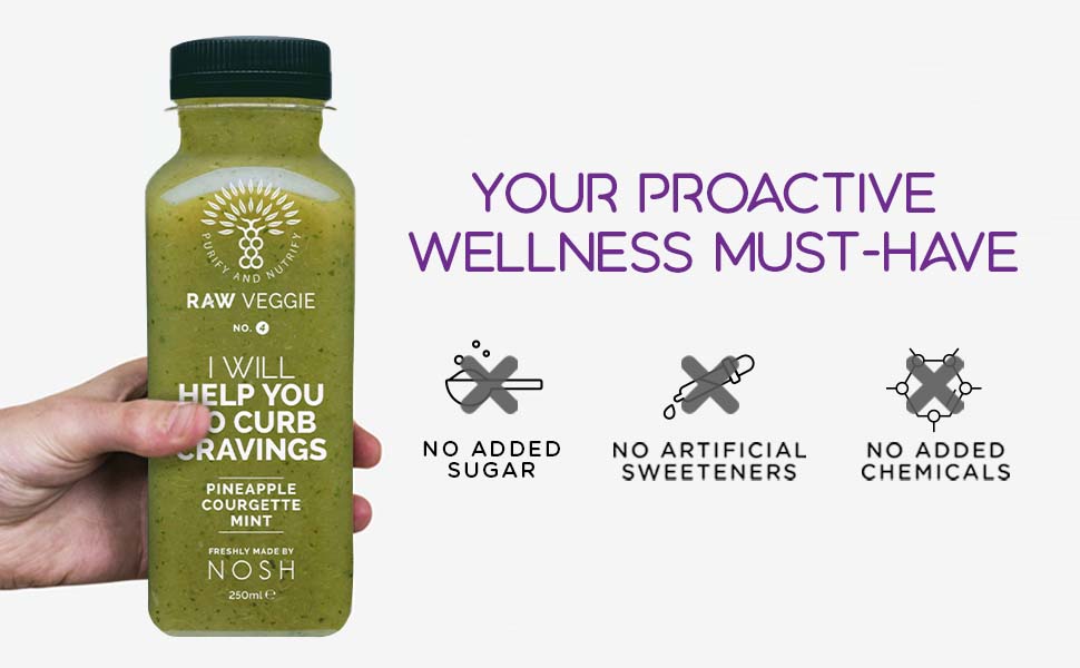 Nosh Detox The Raw Veggie Green Juice Detox Smoothie, AllNatural