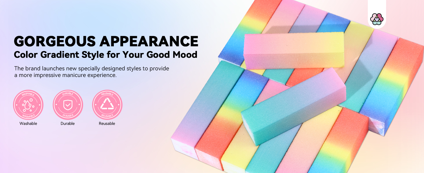 nail buffer block set professional color nail buffers manicure pedicure tools kit