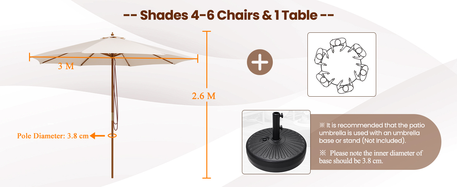Outdoor Table Market Umbrella