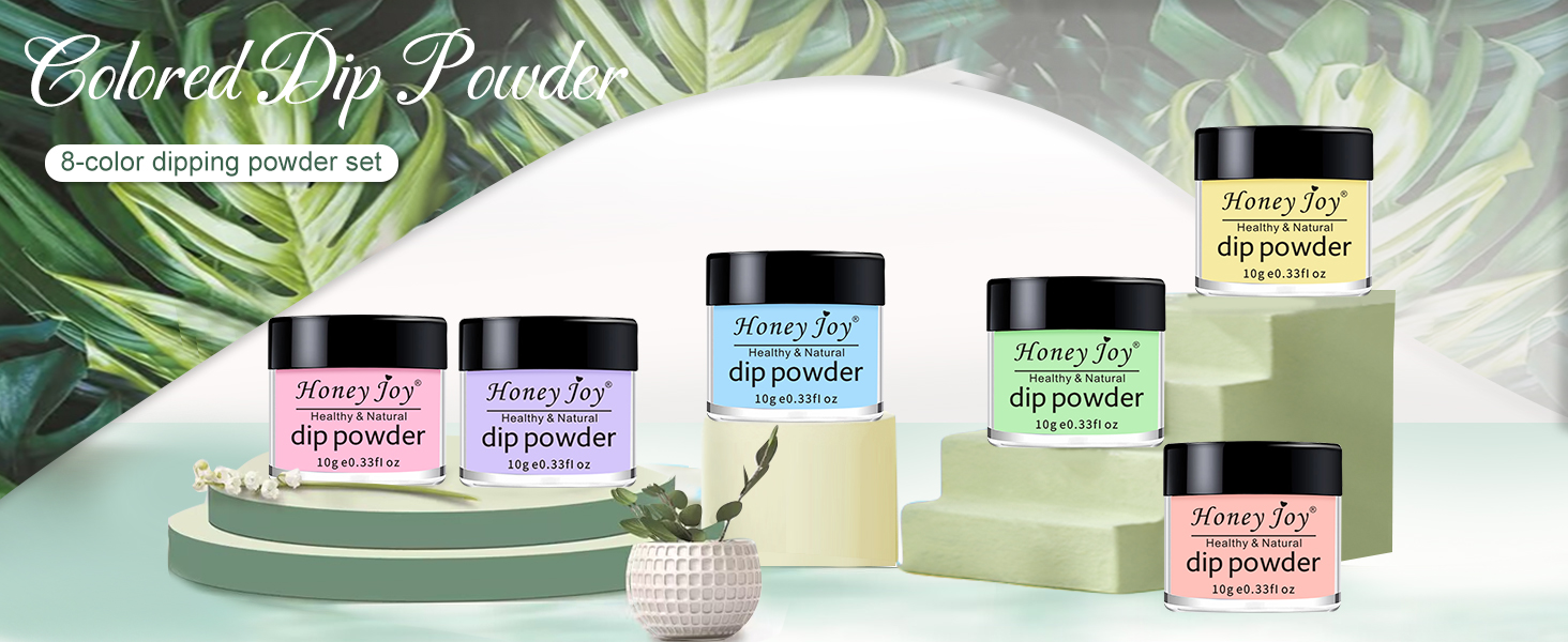 dipping powder starter kit dip colors acrylic nail kit nails nail blue dark blue light honey joy