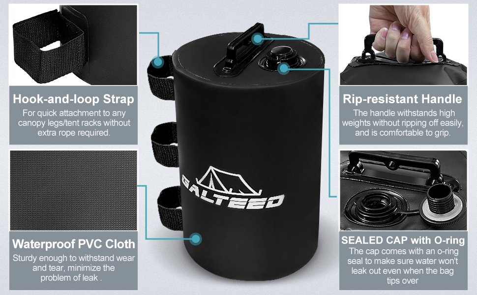 GALTEED Canopy Water Weight Bag,88 LBS Water Tent Weights